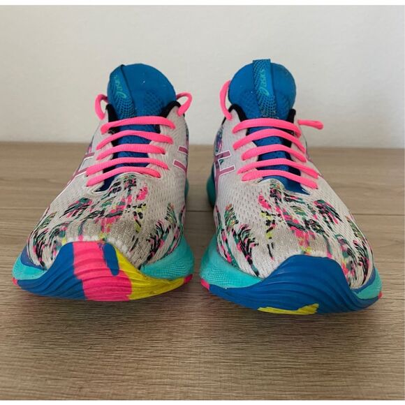 ASICS Gel-Nimbus 24 Running Shoes Women 9.5 Multi Tropical‎ Print Streetwear Y2K - Picture 3 of 11